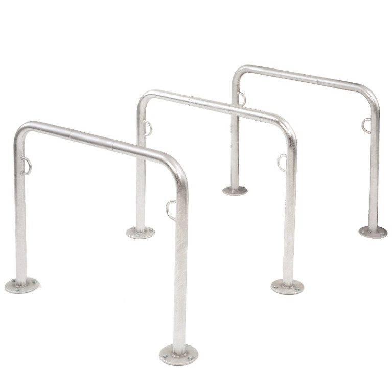 Fietsaanleunbeugel 2 fietsen Trust 125 cm - 3 stuks