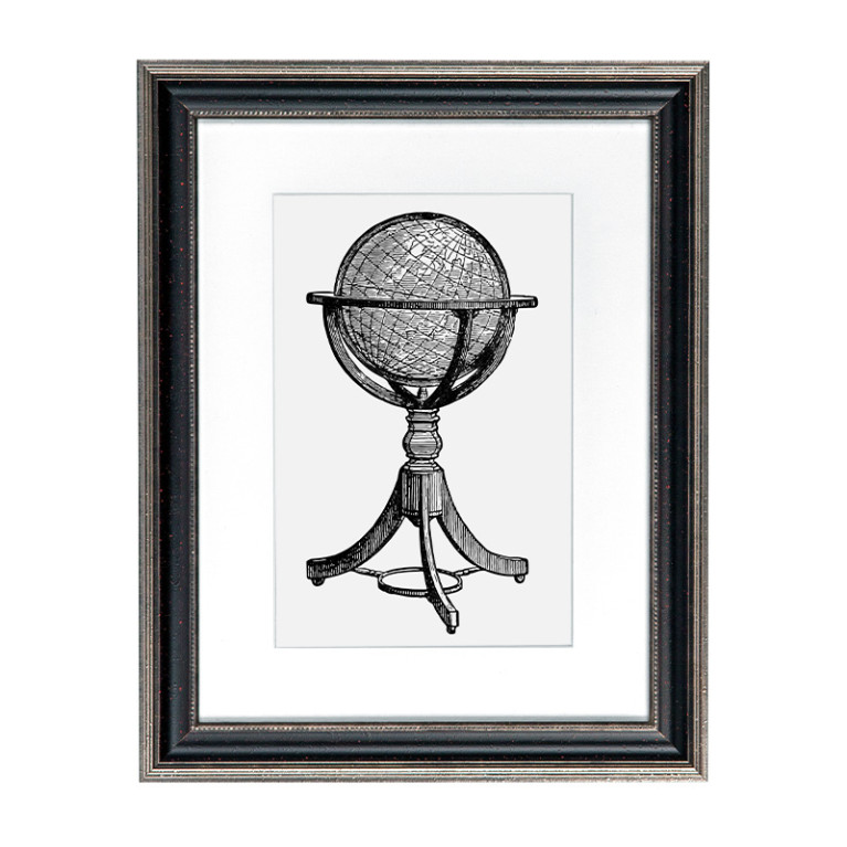Fotolijst Venice Zwart/Zilver 50x70 cm - Art Print en Passe Partout