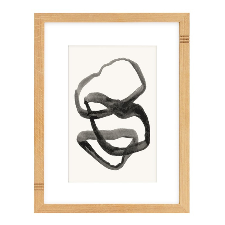 Vintlux Fotolijst Naesby Thin - Eiken Ongelakt 30x40 cm - Art Print en Passe Partout