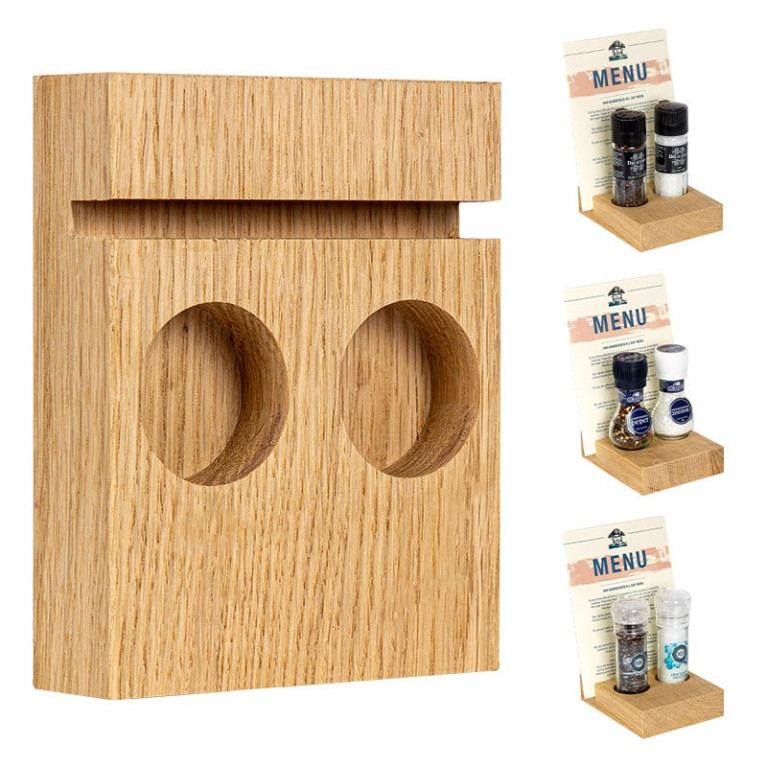 BLOC Solid Menukaarthouder Eikenhout