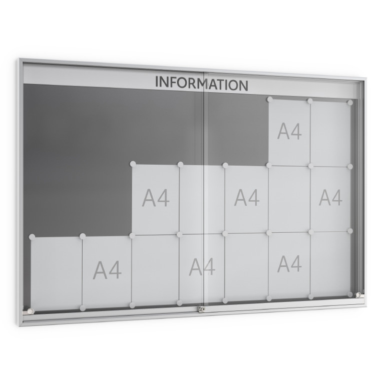 Informatiekast Binnen Schuifdeur 21x A4 Premium