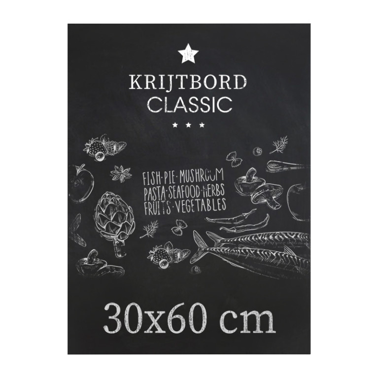 Krijtbord Classic 30x60 cm Horizontaal