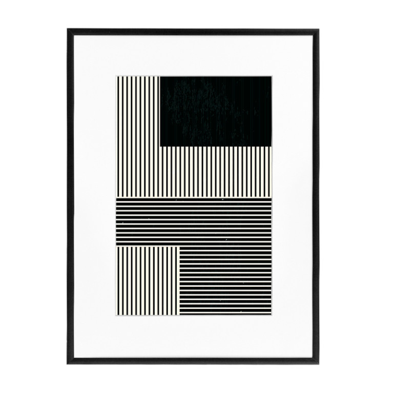 Wissellijst Aluminium Mat Zwart 30x40 cm - Art Print en Passe Partout