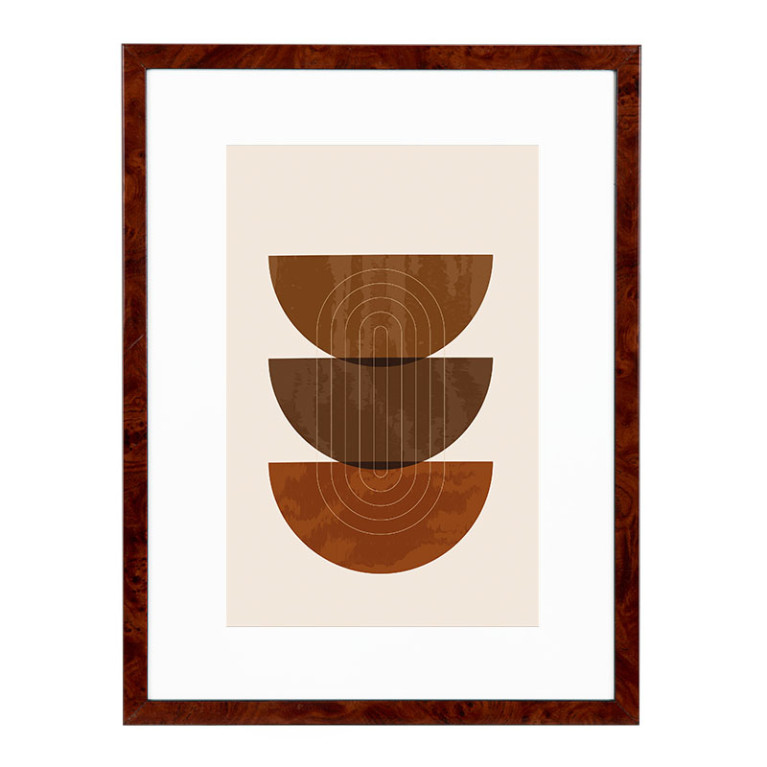 Wissellijst Wortelnoten 20x28 cm - Art Print en Passe Partout