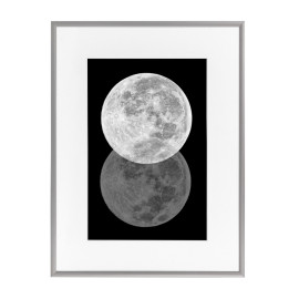 Wissellijst Budget Zilver A0 met print