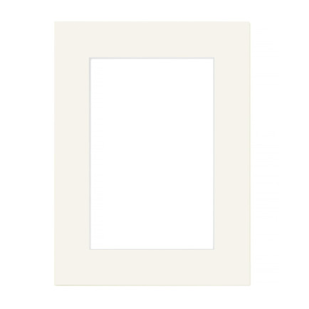 Passe Partout Gebroken Wit 40x50 cm - Uitsnede 27x34 cm - Voorkant