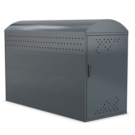 Fietsbox 1 fiets rond dak - RAL 7016