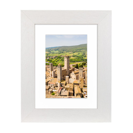 Fotolijst Milano Wit 40x50 cm - Art Print en Passe Partout