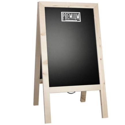 Krijtstoepbord Steigerhout Blank 46x80cm Overview Sfeer