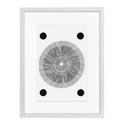 Wissellijst Hout Wit 20x20 cm - Art Print en Passe Partout