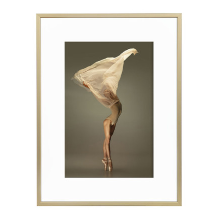 Wissellijst Champagne 70x100 cm - Art Print en Passe Partout