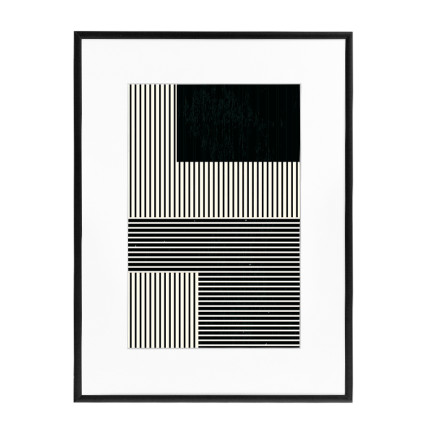 Wissellijst Aluminium Mat Zwart 56x71 cm - Art Print en Passe Partout