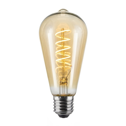 Vintlux Filament LED Lamp Karu Edison Gold Dimbaar Ø64mm E27 4W